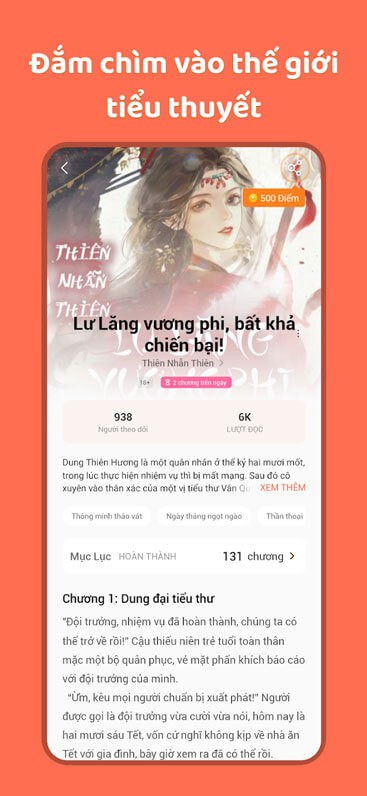 Đắm chìm trong thế giới tiểu thuyết