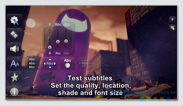 Cài đặt phụ đề