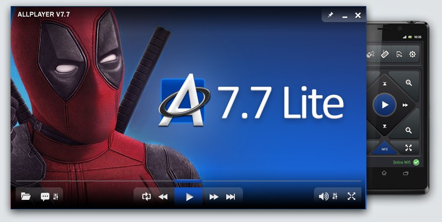 Giao diện ALLPlayer 7.7