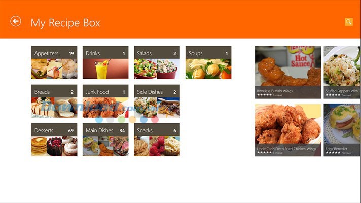 Lưu lại công thức nấu ăn trong Allrecipes