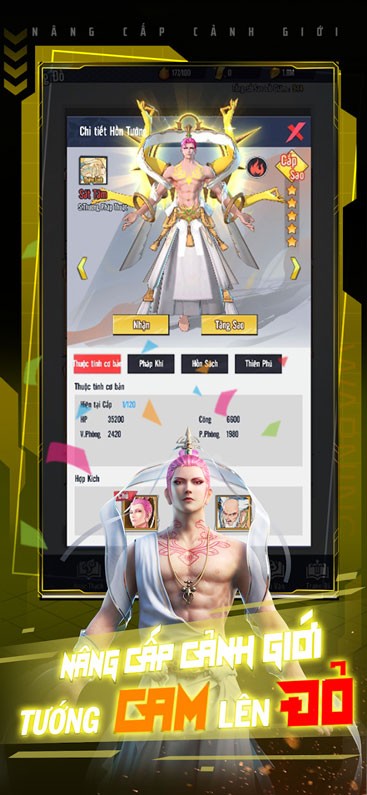 Nâng cấp Cảnh Giới Tướng Cam Lên Đỏ