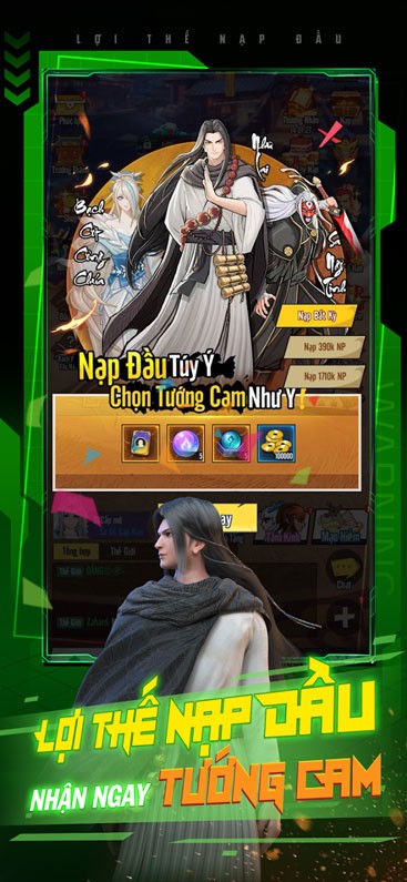 Lợi thế nạp đầu nhận ngay Tướng Cam