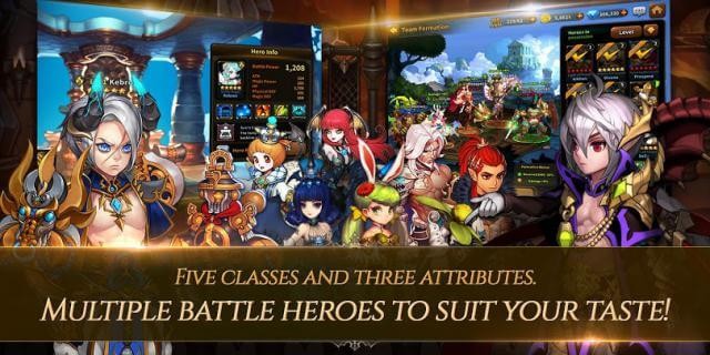 5 lớp anh hùng với hơn 100 nhân vật khác nhau cho bạn lựa chọn
