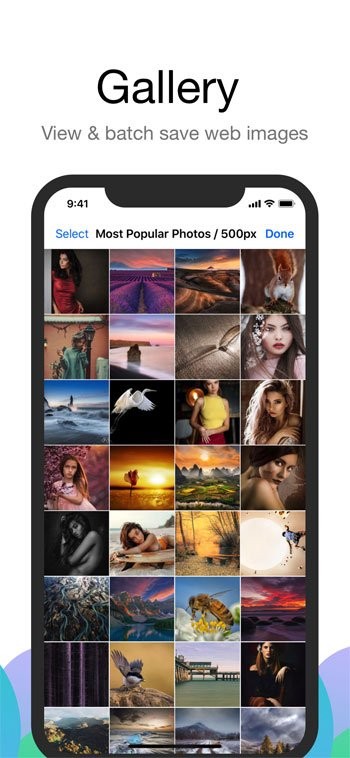 Thư viện để xem và lưu hàng loạt ảnh