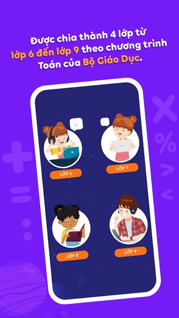 Chương trình dành cho học sinh từ lớp 6 đến lớp 9