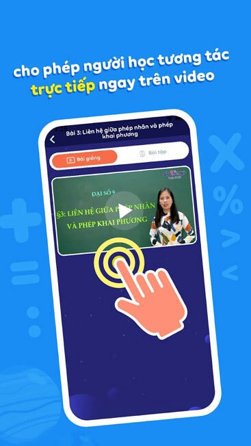 Cho phép tương tác trực tiếp với giáo viên