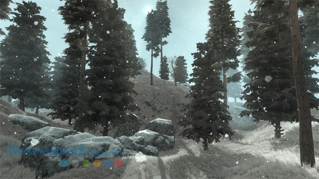 Ngắm nhìn tuyết rơi trong game bắn súng góc nhìn thứ nhất Alpha Decay cho máy tính