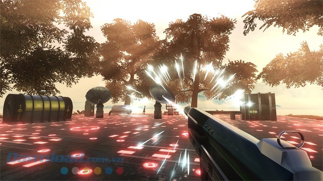 Sử dụng nhiều khẩu súng trong game bắn súng góc nhìn thứ nhất Alpha Decay cho PC