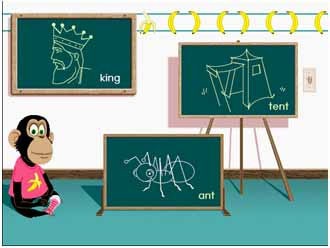 Hình ảnh minh họa cho từ vựng tiếng Anh trên Alphabet Blocks