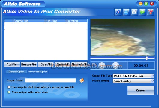 Altdo Video to iPod Converter