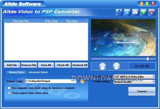 Altdo Video to PSP Converter