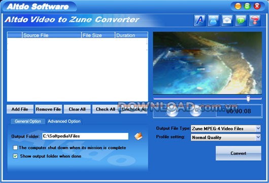Altdo Video to Zune Converter
