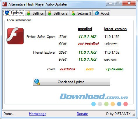 Alternative Flash Player Auto-Updater
