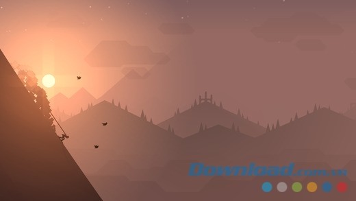 Thiết kế đồ họa Alto's Adventure cho iOS khá đẹp mắt và sống động