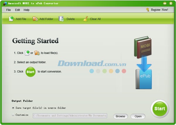 Amacsoft MOBI to ePub Converter