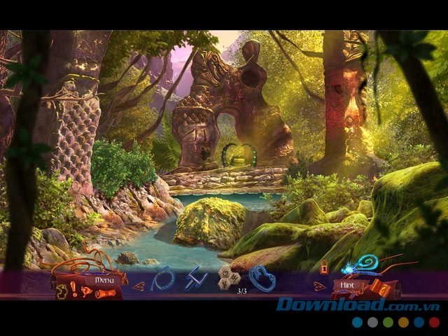 Giao diện chính của game tìm kiếm đồ vật ẩn Amaranthine Voyage: The Burning Sky Collector's Edition cho máy tính