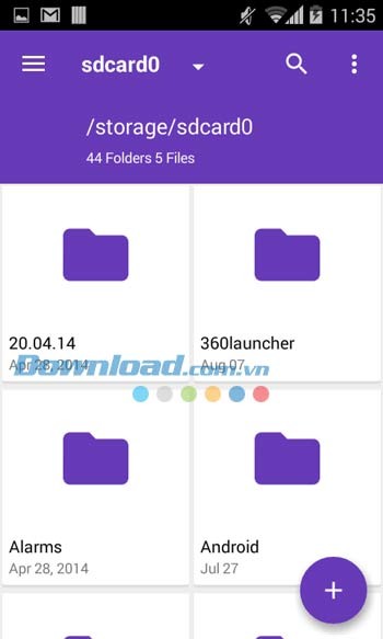 Thay đổi theme cho ứng dụng trong Amaze File Manager