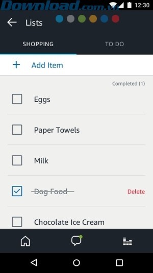 Lên danh sách mua sắm nhanh gọn