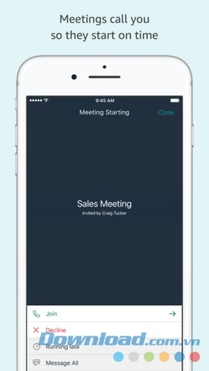Amazon Chime cho iOS tạo cuộc họp từ xa
