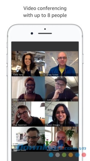Amazon Chime cho iOS hỗ trợ hội thảo video tới 8 người