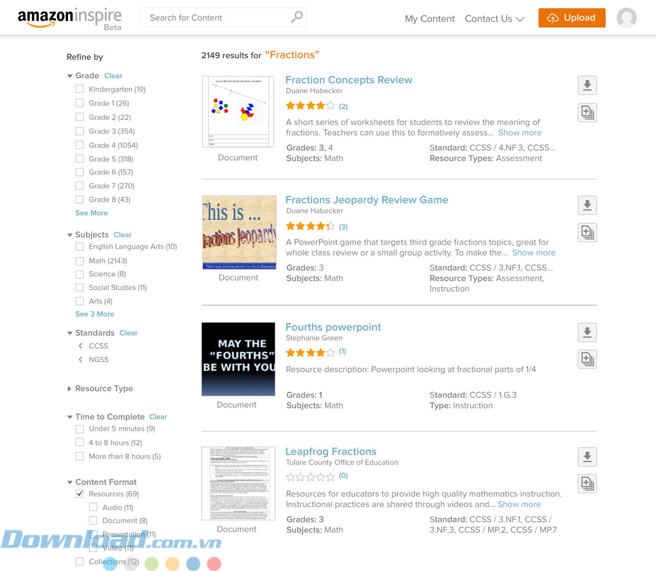 Tìm kiếm theo các mục