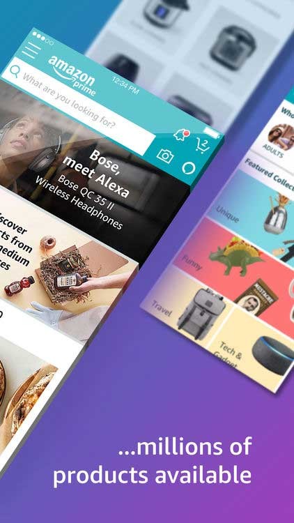 Mua sắm hàng triệu sản phẩm thuộc nhiều danh mục khác nhau trên Amazon