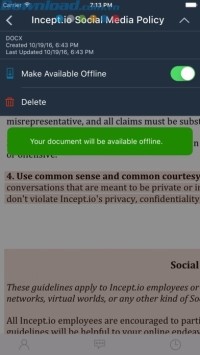 tài liệu có sẵn kể cả khi offline