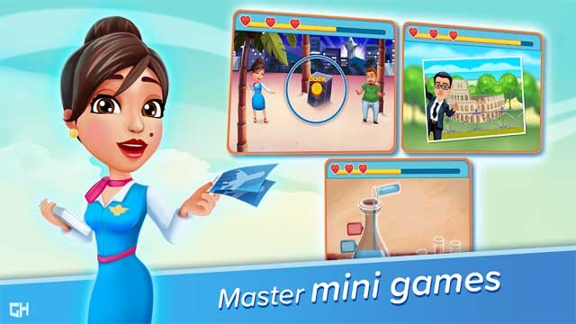 Amber's Airline - 7 Wonders for Android có rất nhiều mini game thú vị