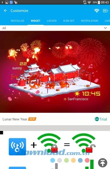 Tùy biến Amber Weather