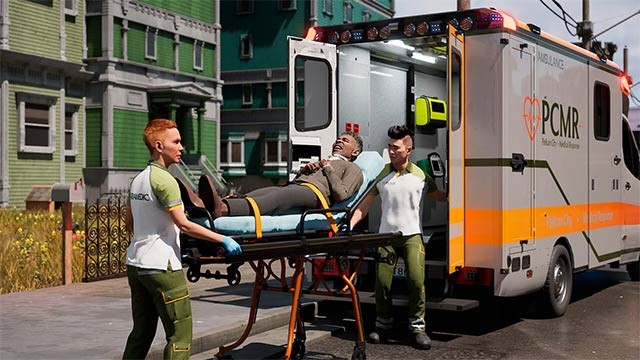 Lựa chọn phương án sơ cứu và chuyển bệnh nhân đến bệnh viện gần nhất trong khi chơi Ambulance Life
