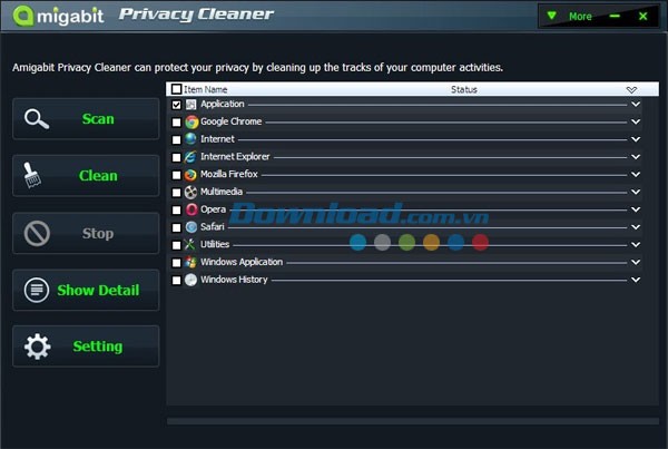 Amigabit Privacy Cleaner