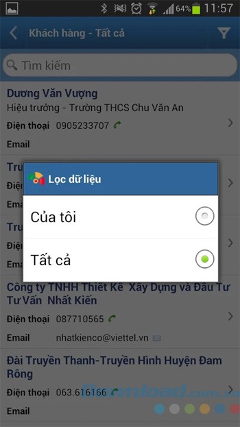 Lọc dữ liệu