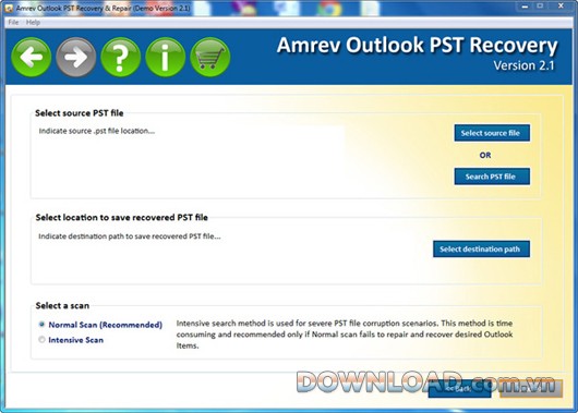 Amrev Outlook PST Recovery