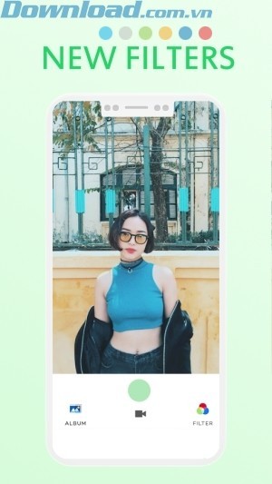 Chụp ảnh selfie và áp dụng các bộ lọc mới