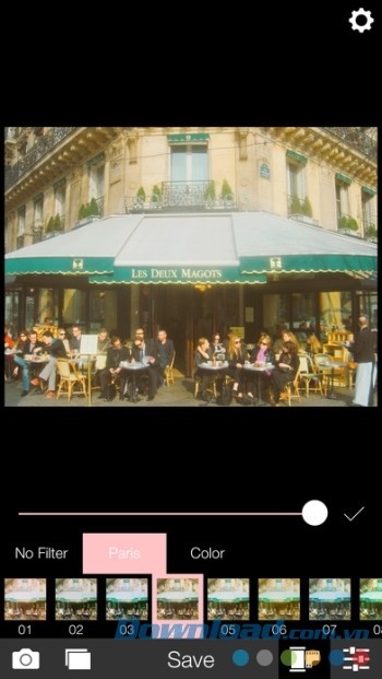 Mỗi bộ lọc trong Analog Paris sẽ mang đến phong cách mới lạ cho bức ảnh