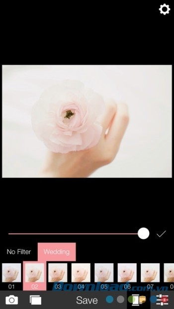 Áp dụng bộ lọc 1 chạm