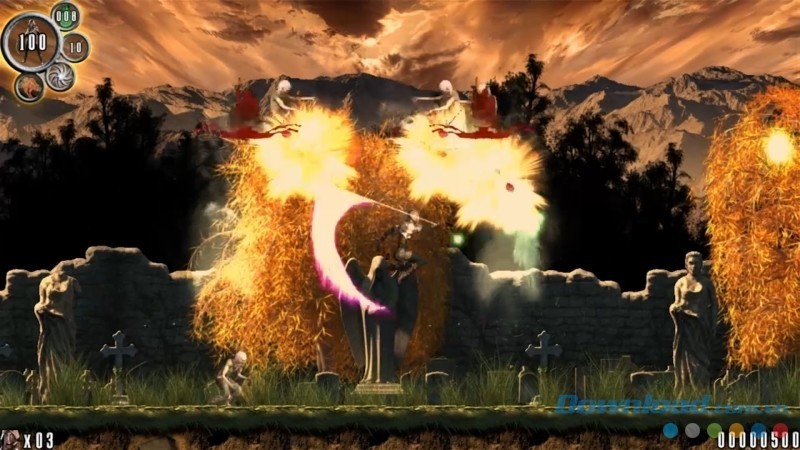 Sử dụng tuyệt chiêu trong game phiêu lưu đi cảnh Anathema cho máy tính