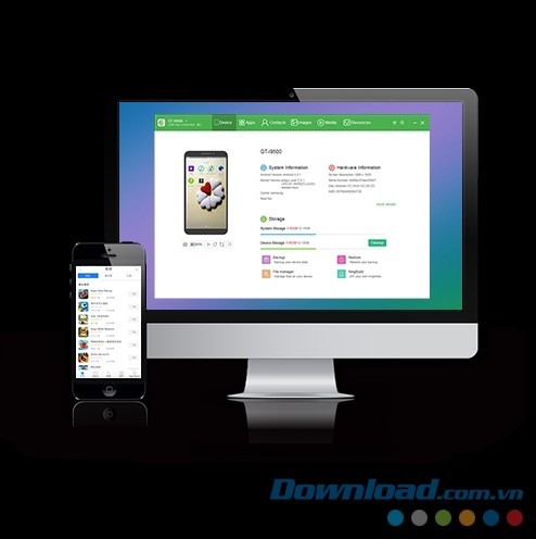 Quản lý và sao lưu dữ liệu iPhone/Android trên máy tính với Android Sync