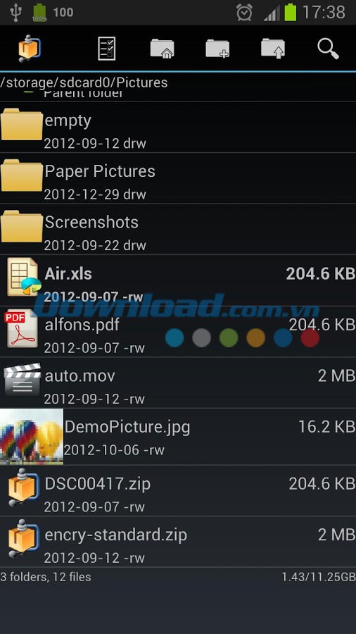 AndroZip File Manager for Android