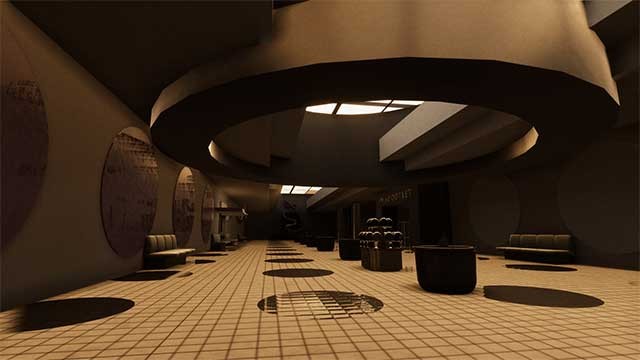 Khám phá các trung tâm thương mại, hồ bơi, hành lang và tầng hầm giống như ngục tối