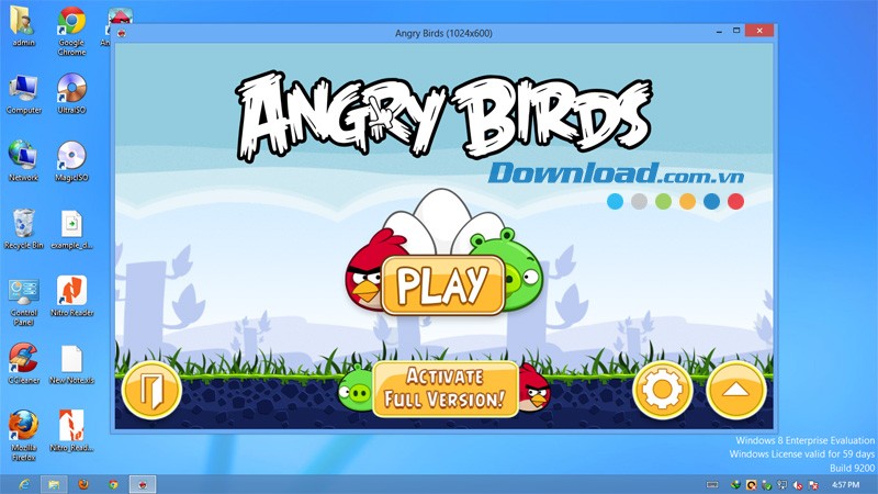 Angry Birds trên Windows 8