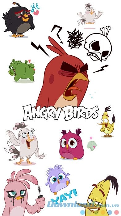 Bộ sticker Bầy chim nổi giận