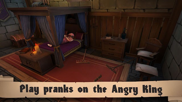 Bạn bày trò chọc tức nhà vua trong game Angry King: Scary Pranks