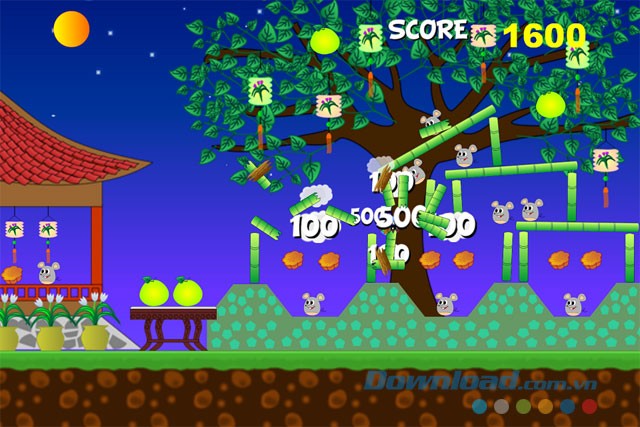 Phá trận địa những con chuột bày ra trong game