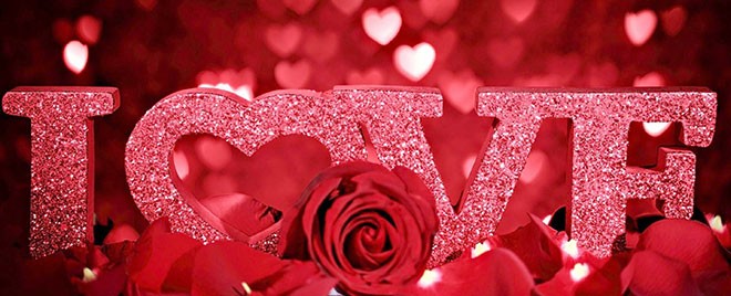 Ảnh bài ngày lễ Tình Yêu màu đỏ