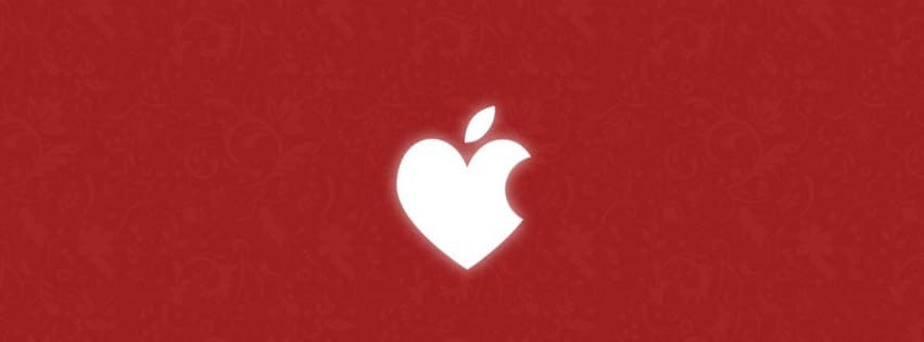 Ảnh bìa Facebook ngày Valentine cho fan táo