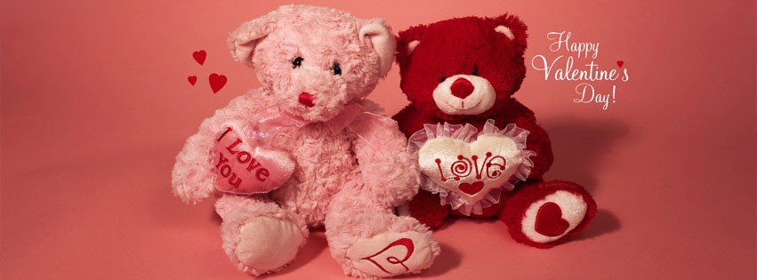 Hình ảnh bìa Valentine gấu bống cực đẹp