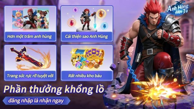 Phần thưởng khổng lồ, đăng nhập là nhận ngay