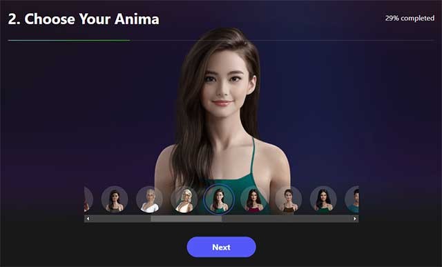 Chọn nhân vật mà bạn muốn trò chuyện