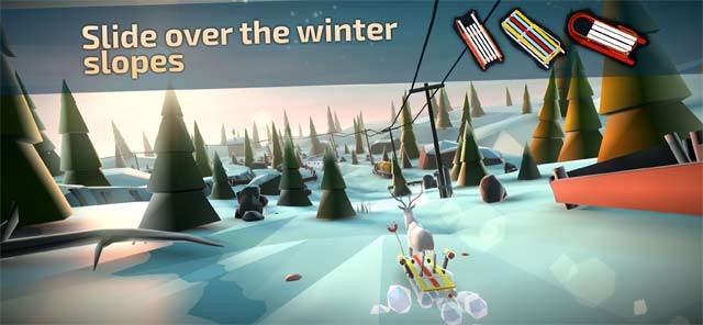 Game mùa đông thú vị và độc đáo - Animal Adventure Downhill Rush